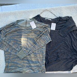 Camouflage and Solid Long Sleeve Shirts